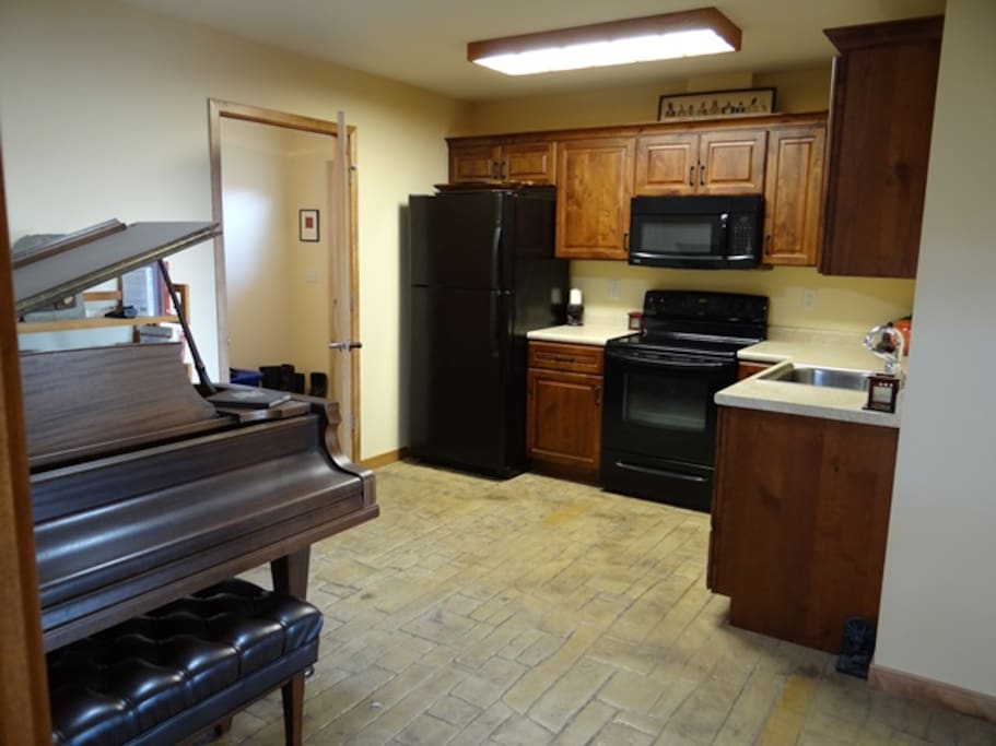 The kitchen is shared with another guest if the second bedroom is rented. Otherwise it's all yours!
