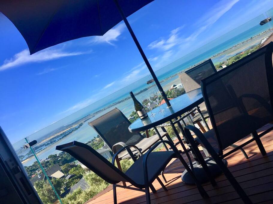 Private deck - views of Pacific ocean