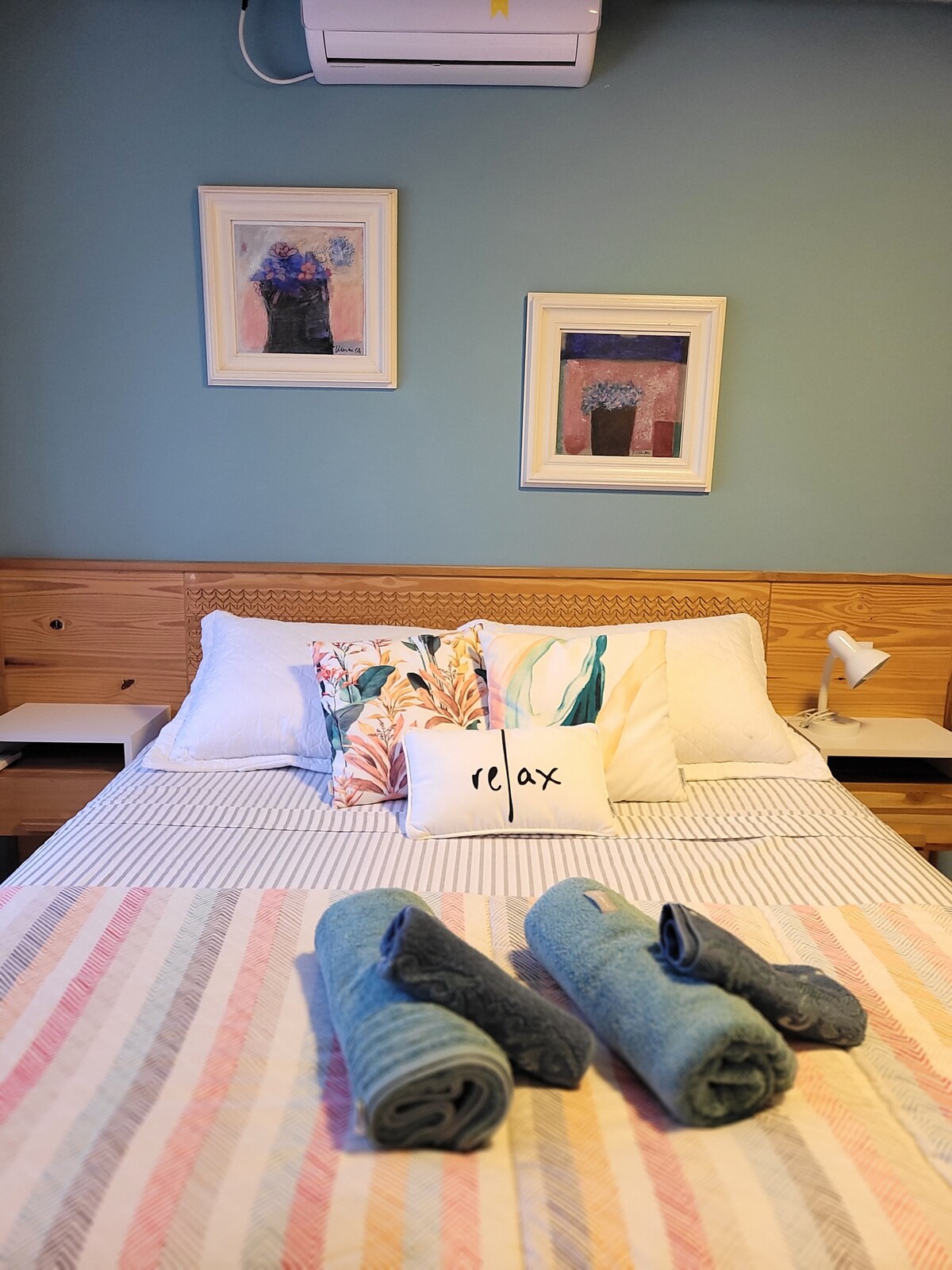 ห้องสวีทเทอเรียอากาศร้อนและเย็นสมาร์ททีวีมองเห็นสวน