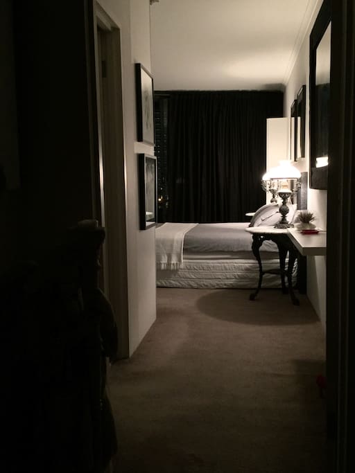 Guest's retreat entrance is very private
