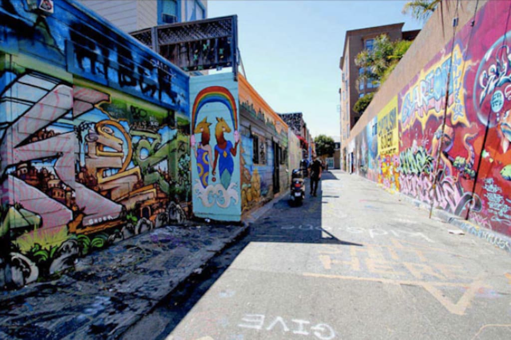 Incredible murals can be found all over the Mission.