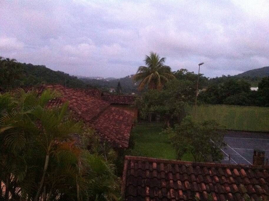 vista da janela do quarto