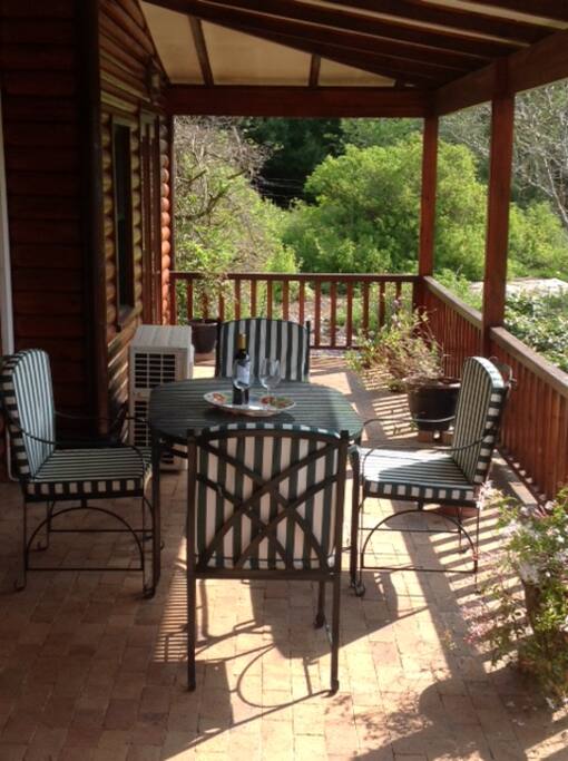 Relax on the Stoep with a glass of local wine