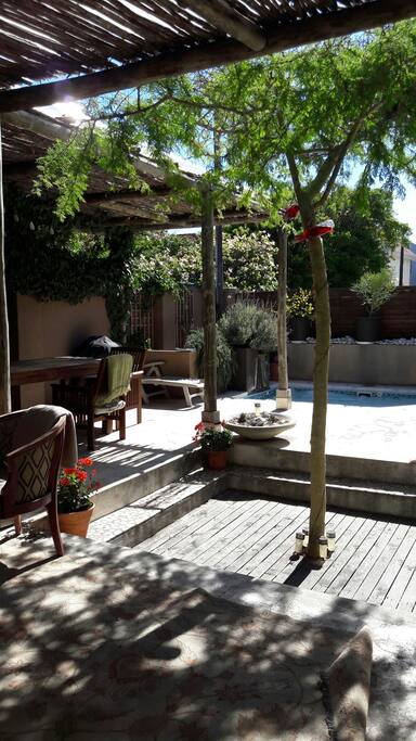 Outdoor living area to relax in.