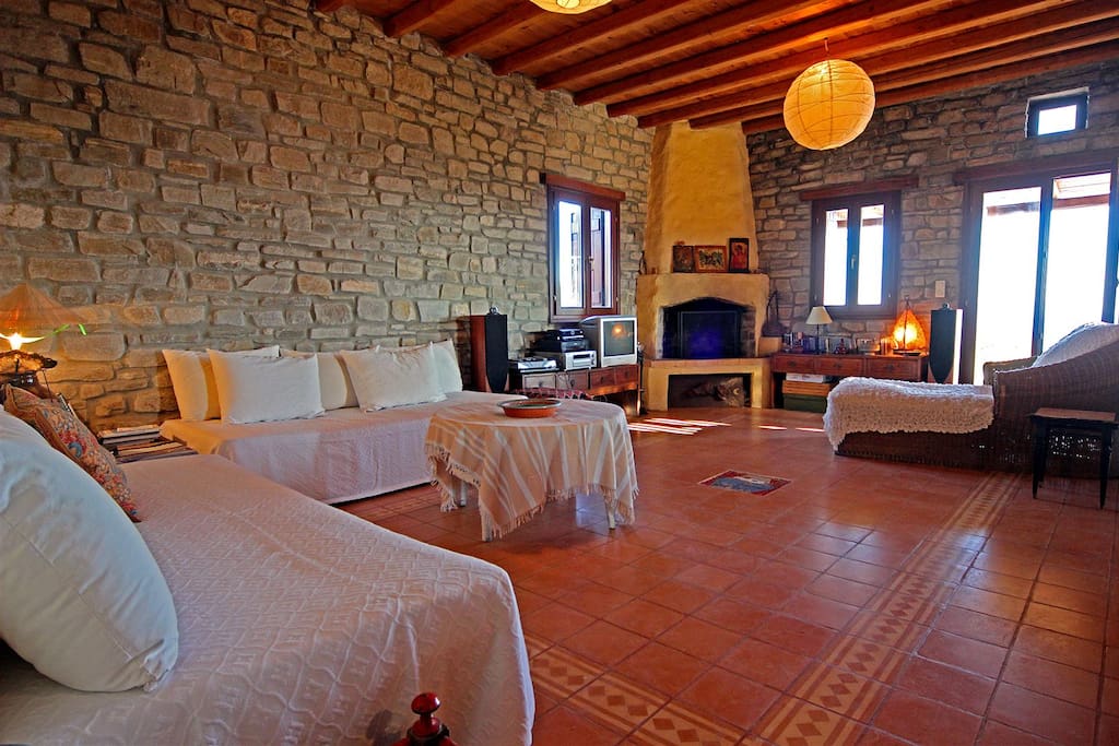 Traditional villa living room
