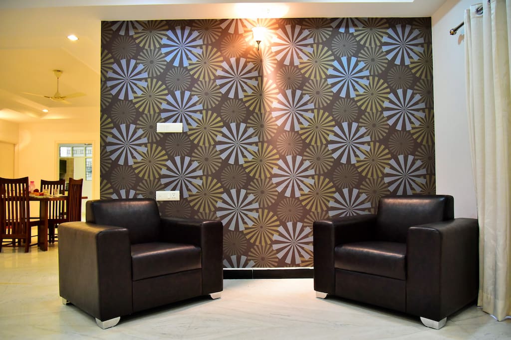 Shared sitting area in the apartment