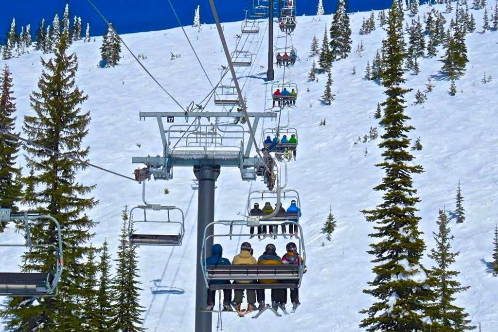 Just steps to skiing