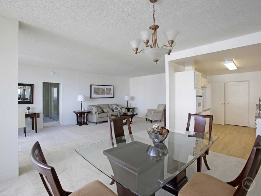 Large open living room