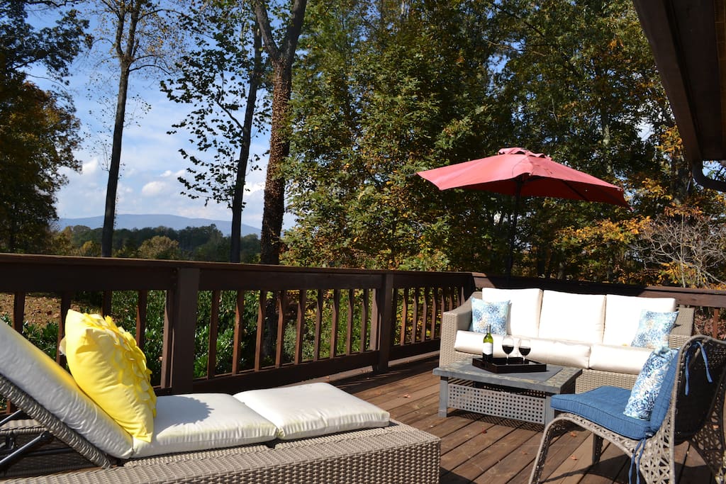 Relaxing private patio.