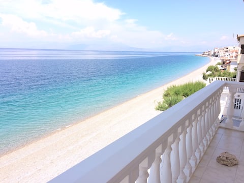 Traditional maisonette house on the sea shore