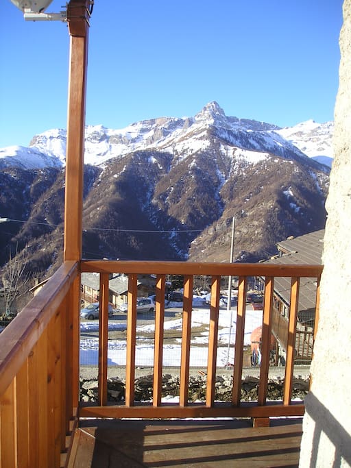 Vista dal balcone di casa.