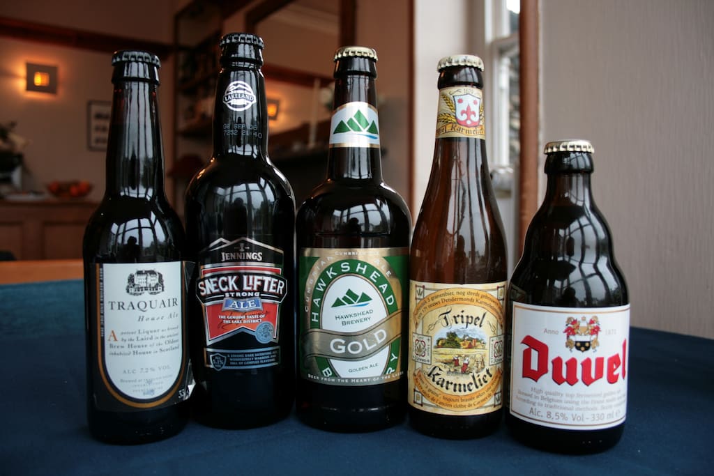 Enjoy one of continental beers