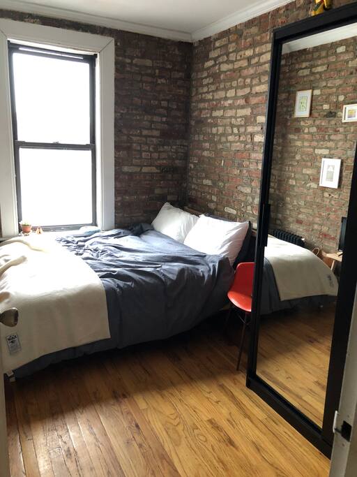Your bedroom, with double bed