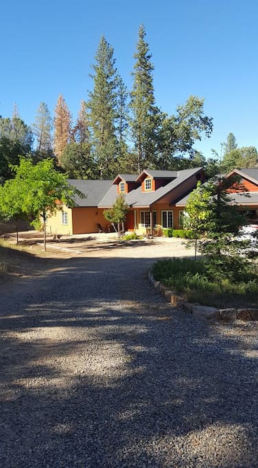 View of our home as you enter the driveway.