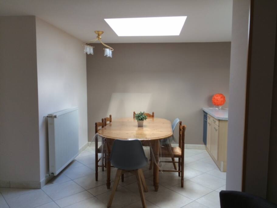 Coin cuisine sous Velux