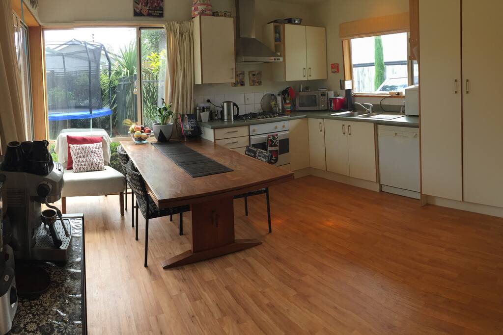 Fully equipped kitchen which gets all day sun.