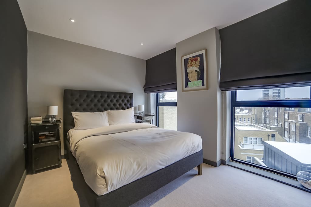 There are two spacious bedrooms...
