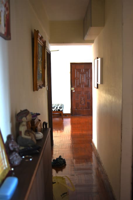 Corridor from bedrooms to kitchen and living room