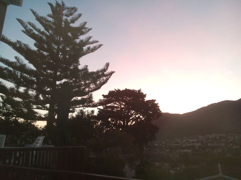 Sunset from the deck.