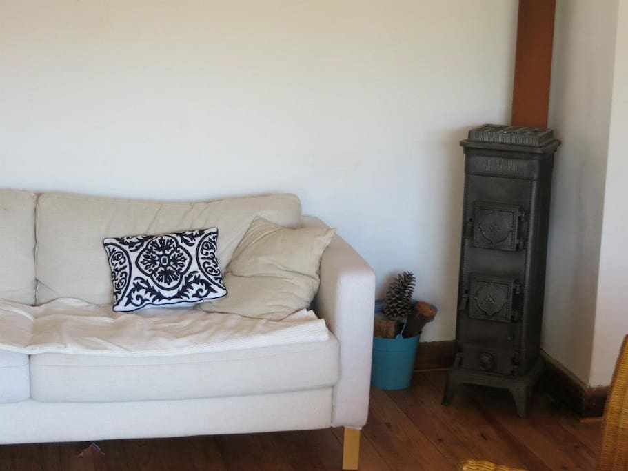 First floor living room (wood burning stove)