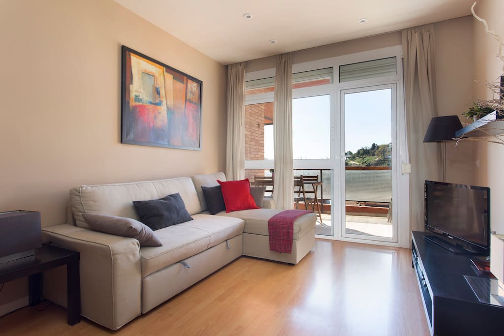 Comfortable and sunny living room