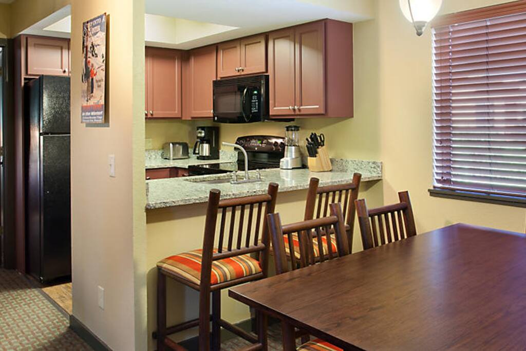 Villa kitchen and dining