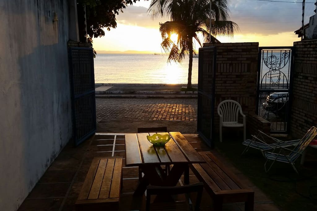 ... em frente ao mar!