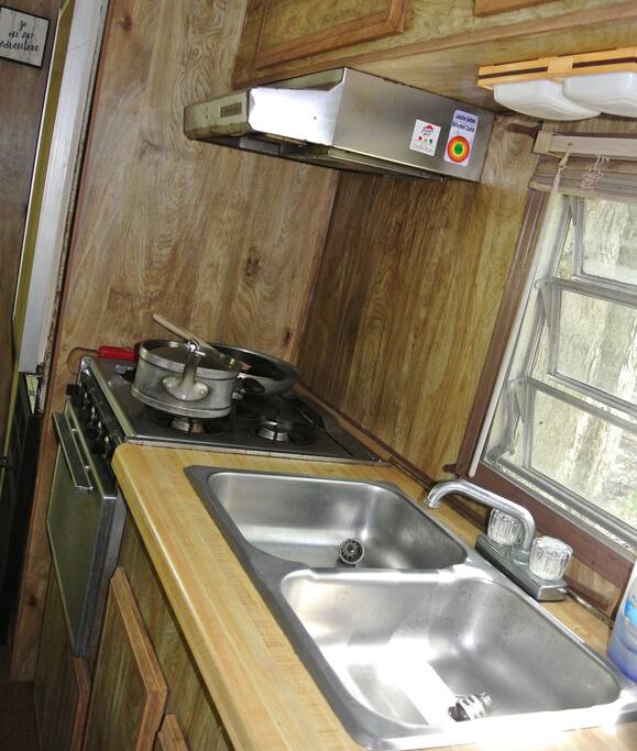 If cooking is requested, some pans, utensils, and dishes are provided.