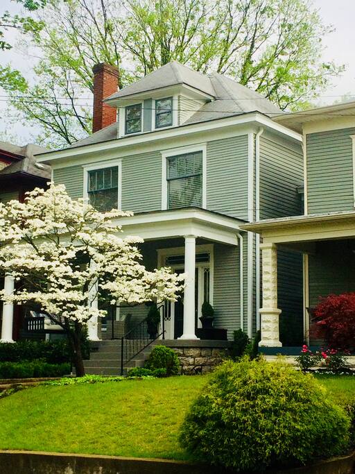 Exterior in early spring