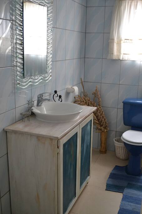 one of the shared bathrooms in the lodge
