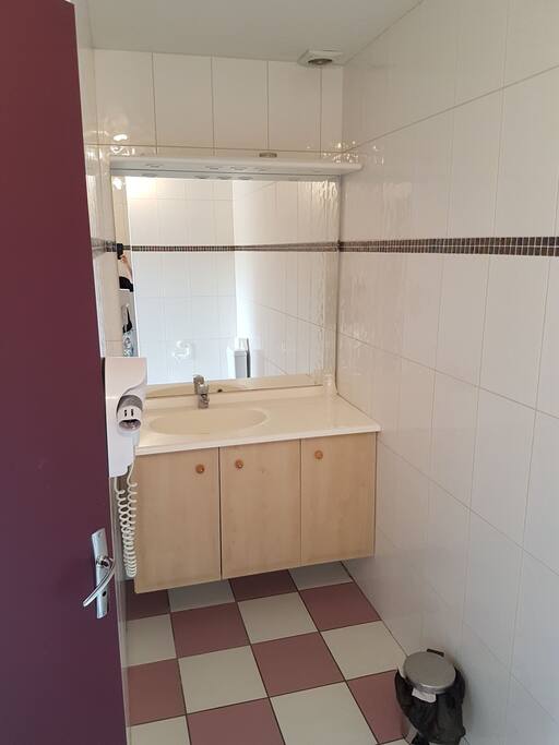 Grande salle de bain avec wc