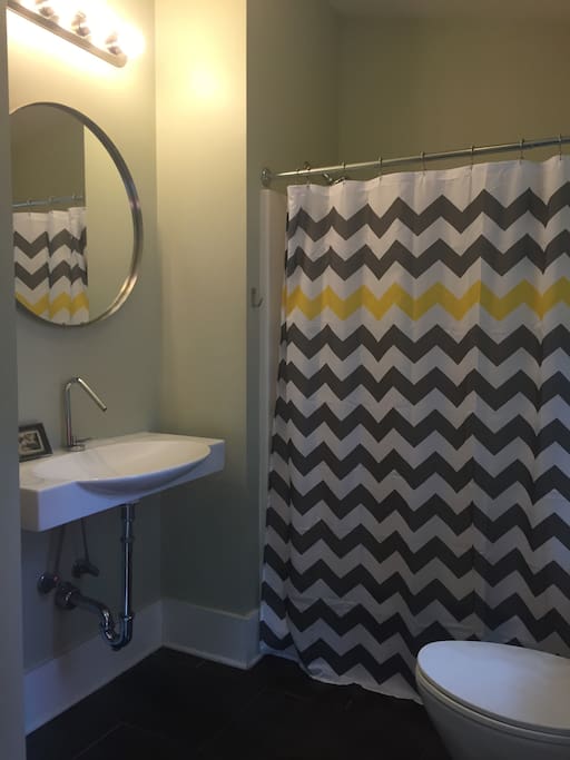 Private Downstairs bathroom for this listing