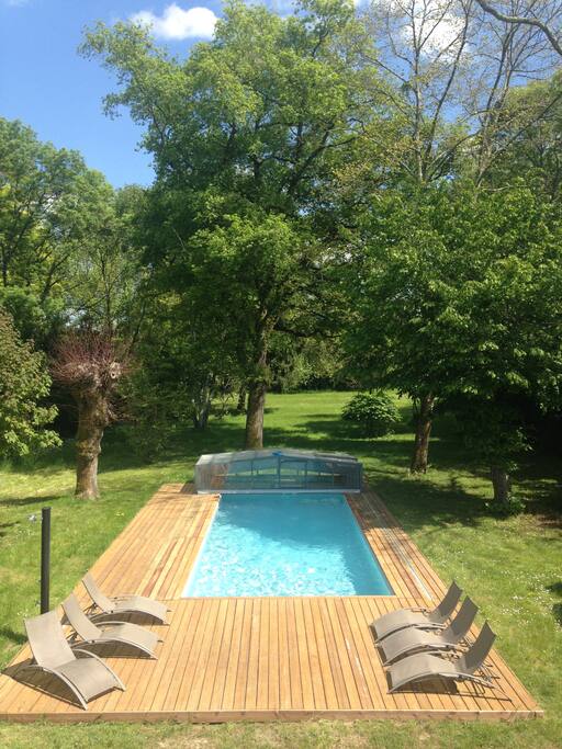 Piscine couverte : 10 x 4