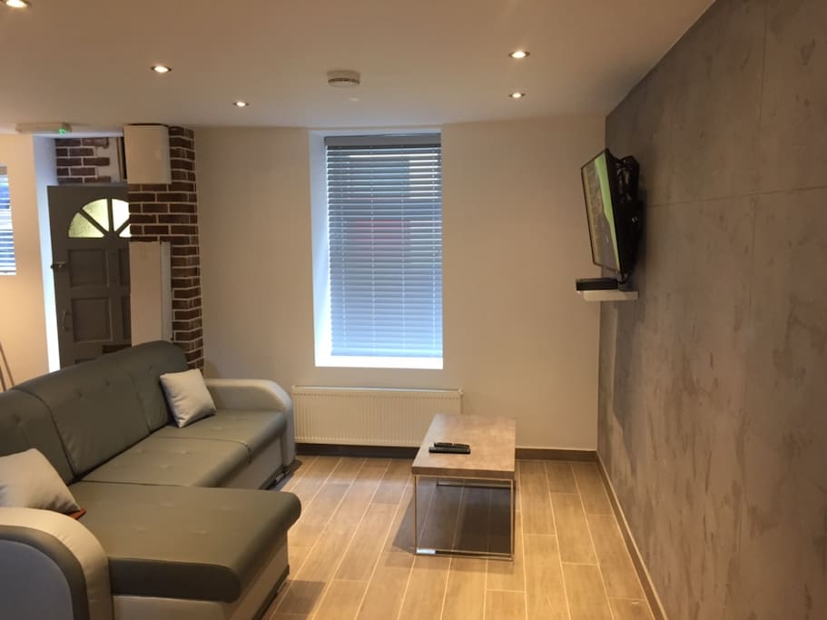 Spacious living room area