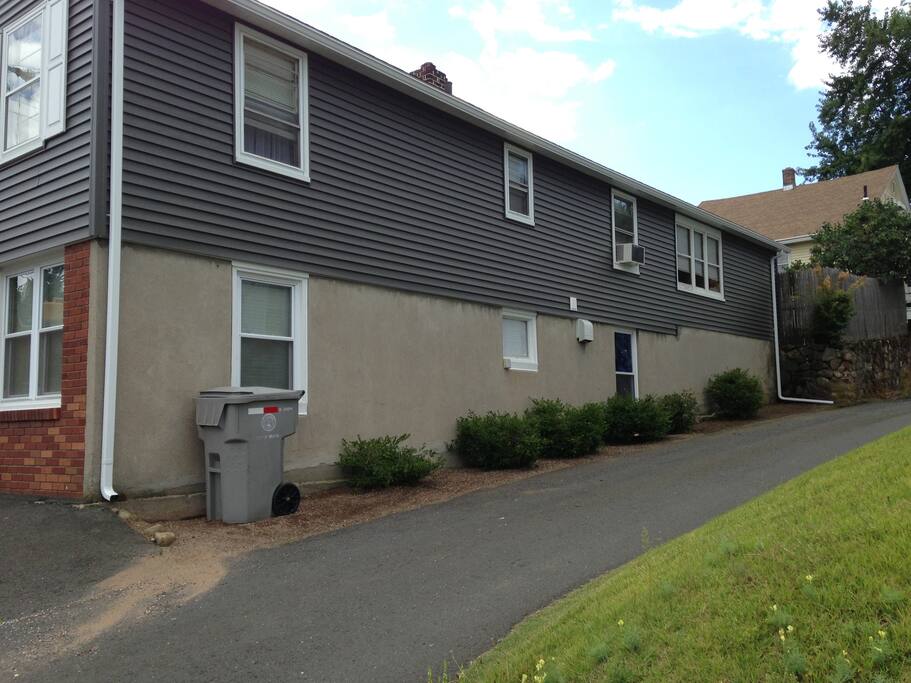 2 level house is bigger than it looks from front. My private entrance is on lower level