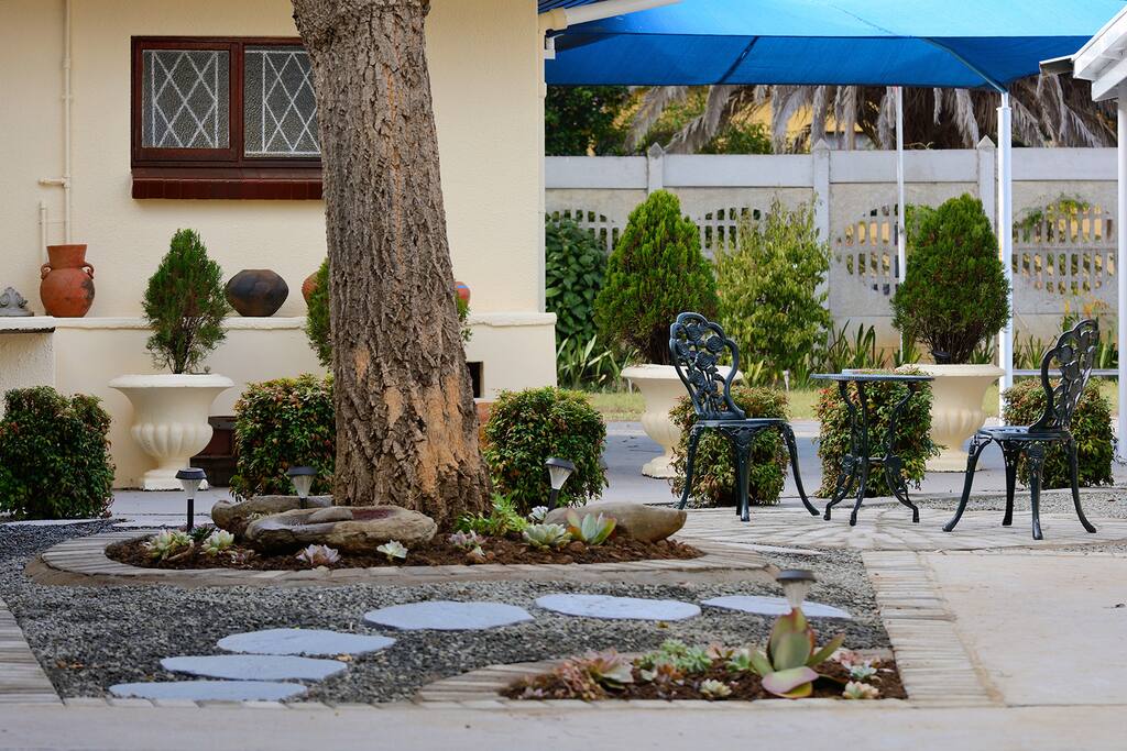 Our beautiful out door sitting area
