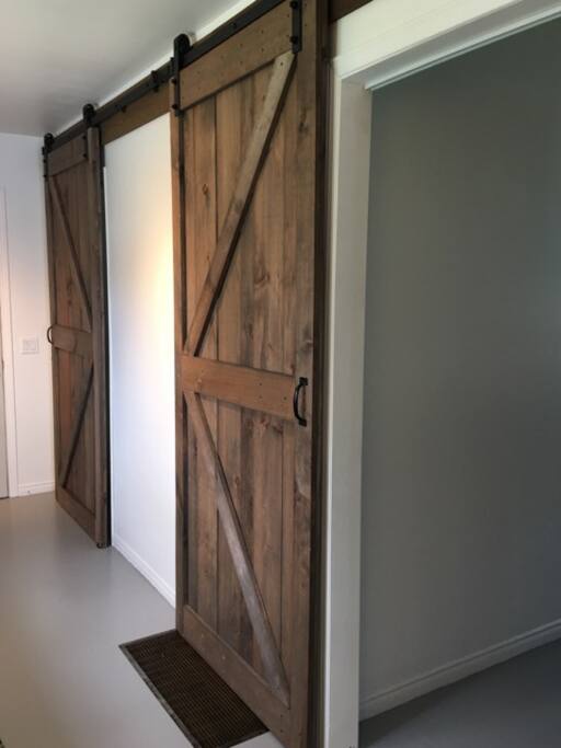 Barn Doors to Bedrooms