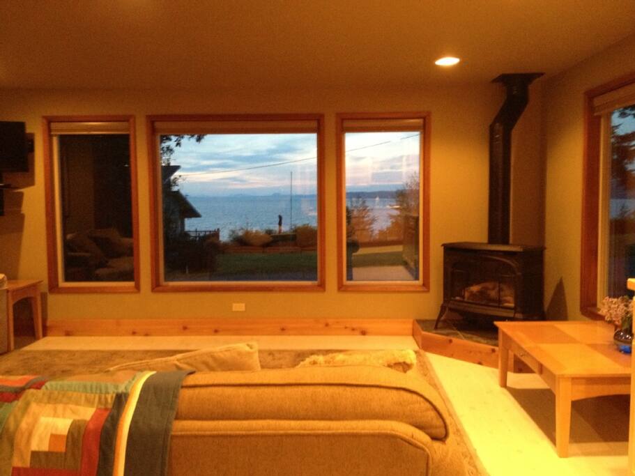 Looking out from Living room