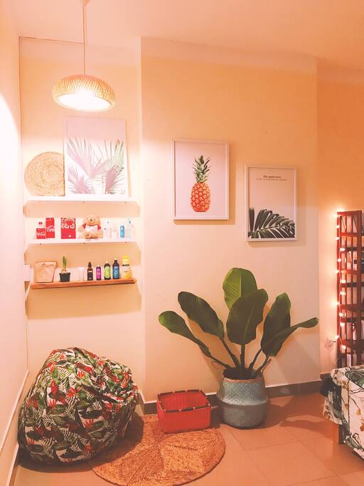 A cozy corner for reading or enjoying good songs
