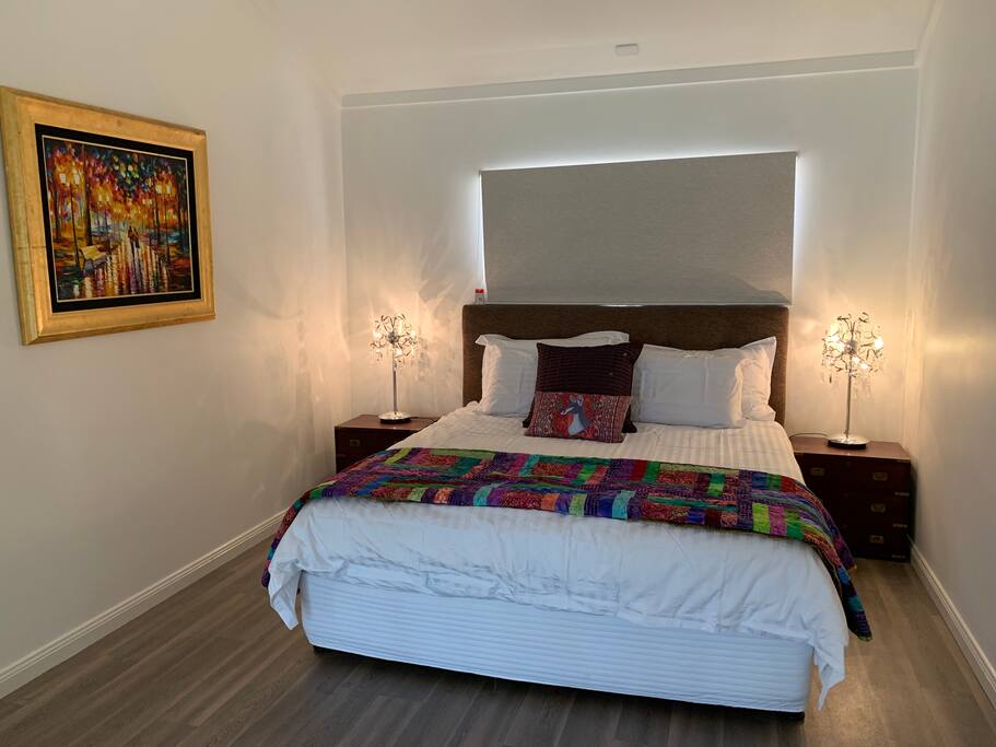 Your king size bed, identical to those found at Crown Towers, with super king pillows.