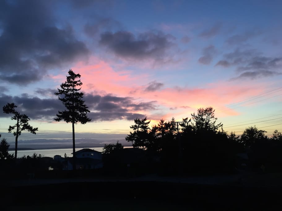 Sunset view from house