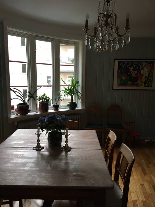 The dining room