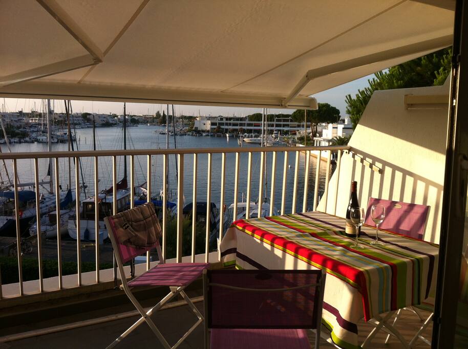 Vue sur les marinas