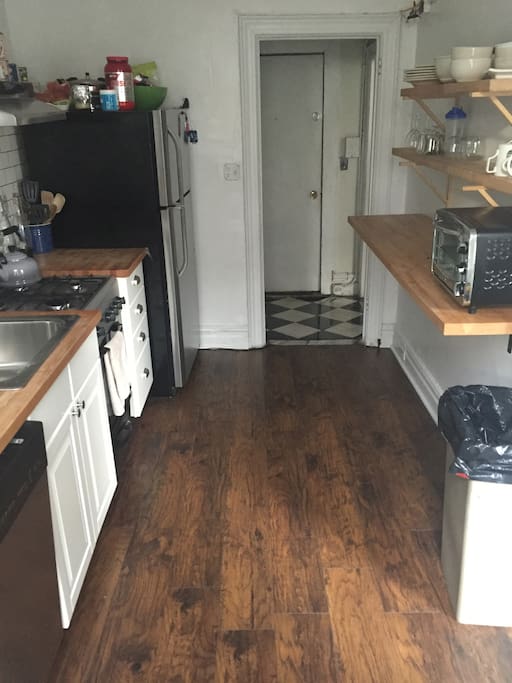 Brand new kitchen, dish washer, coffee maker and brand new refrigerator