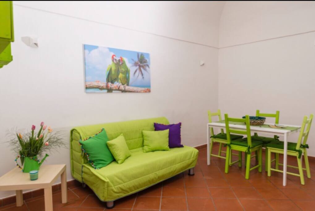 Cucina soggiorno tropical suite