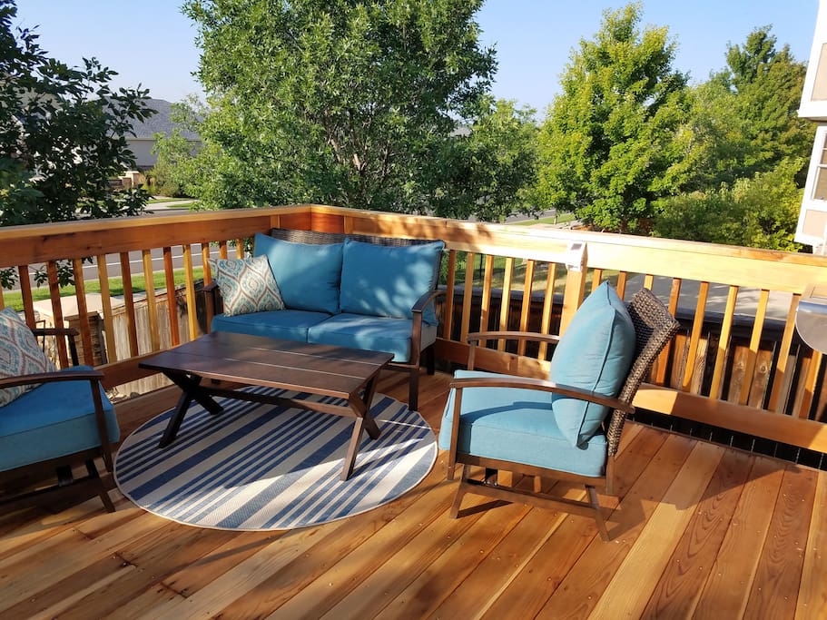 Soak up the Colorado sunshine or simply relax on our spacious deck.