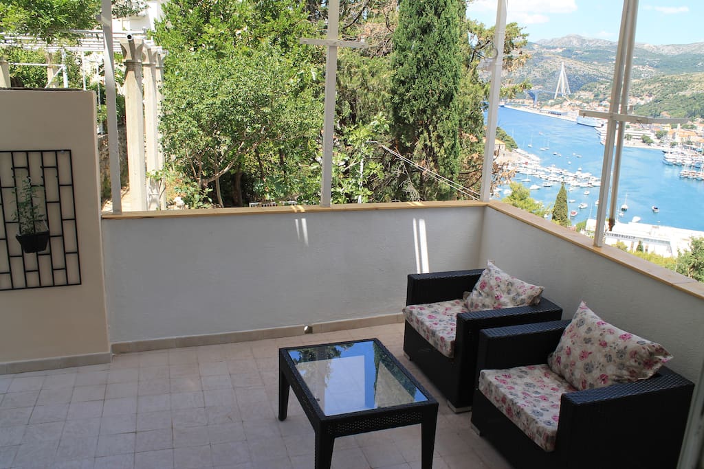 Comfortable terrace furniture