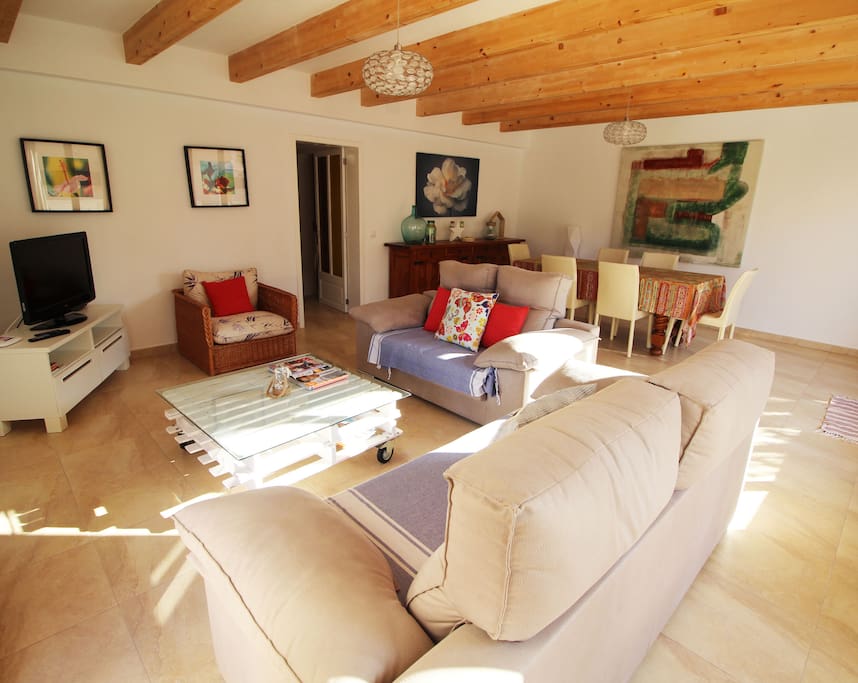 Zona salón-comedor de descanso / Living room-Dining room area for relaxation