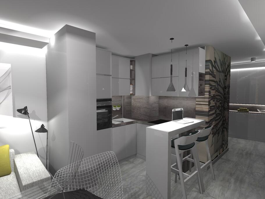 Kitchen with brand new appliances