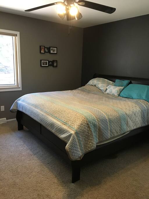 Master Bedroom with attached bath. King bed in this room